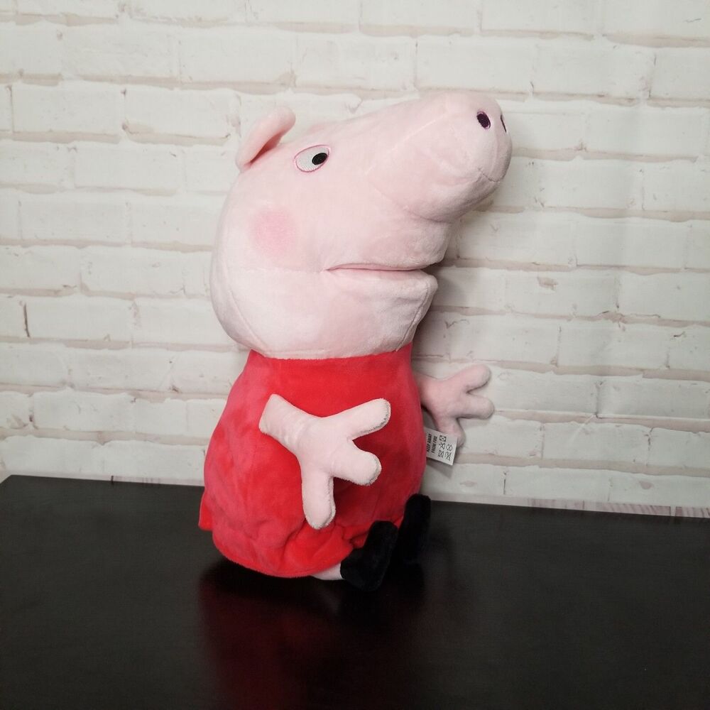 Peppa Pig Large Plush Doll Hand Puppet 17.5” Hasbro Toy Stuffed Animal London